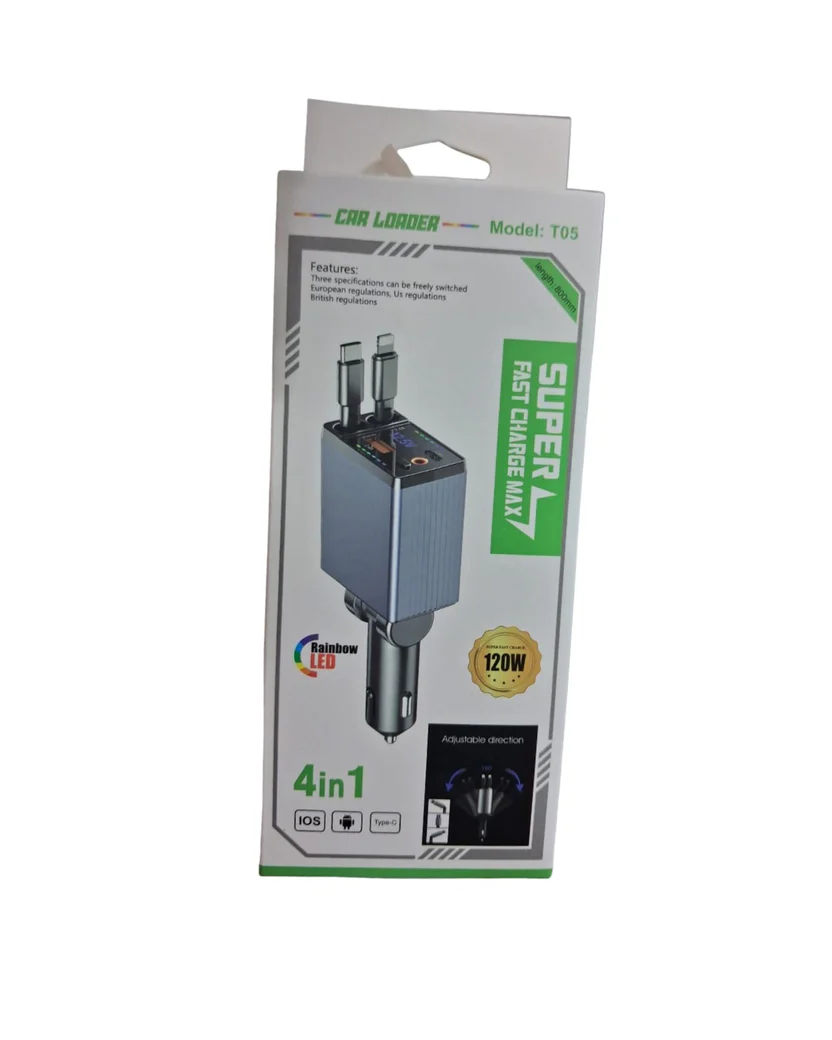 T05 4-in-1 Car Charger