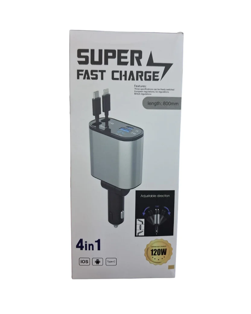 120W Super Fast Charger 4-in-1