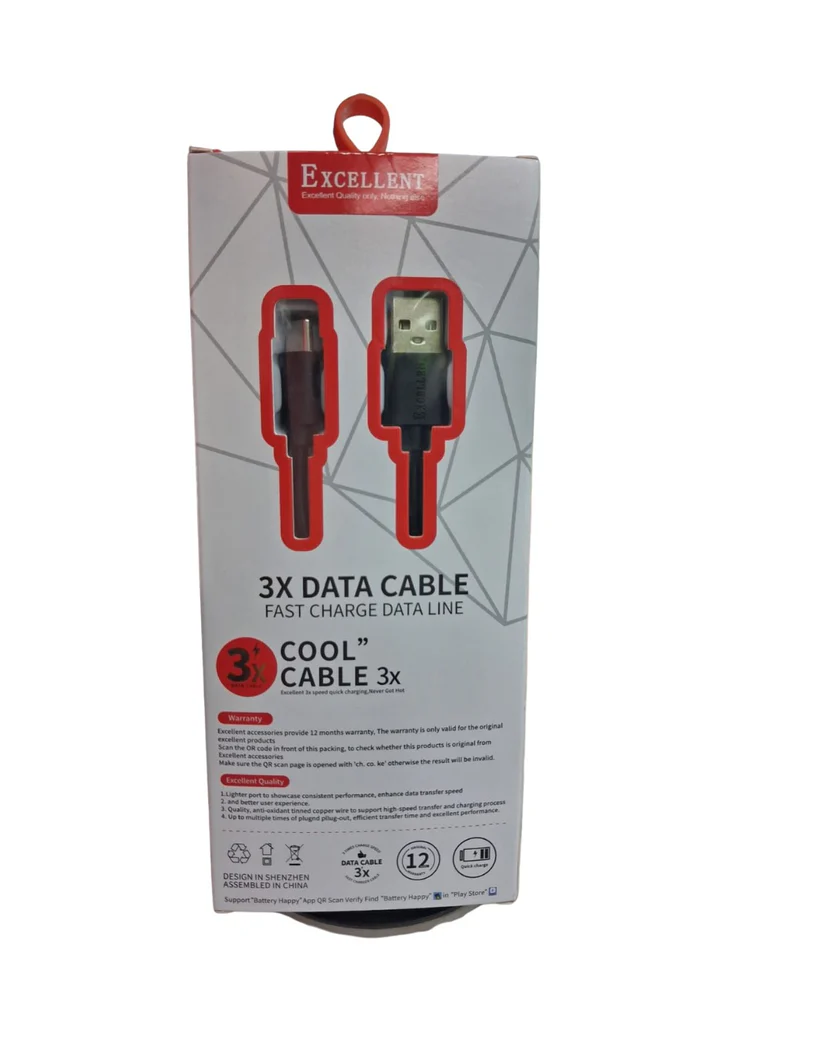 Excellent 3x Cool Data Cable
